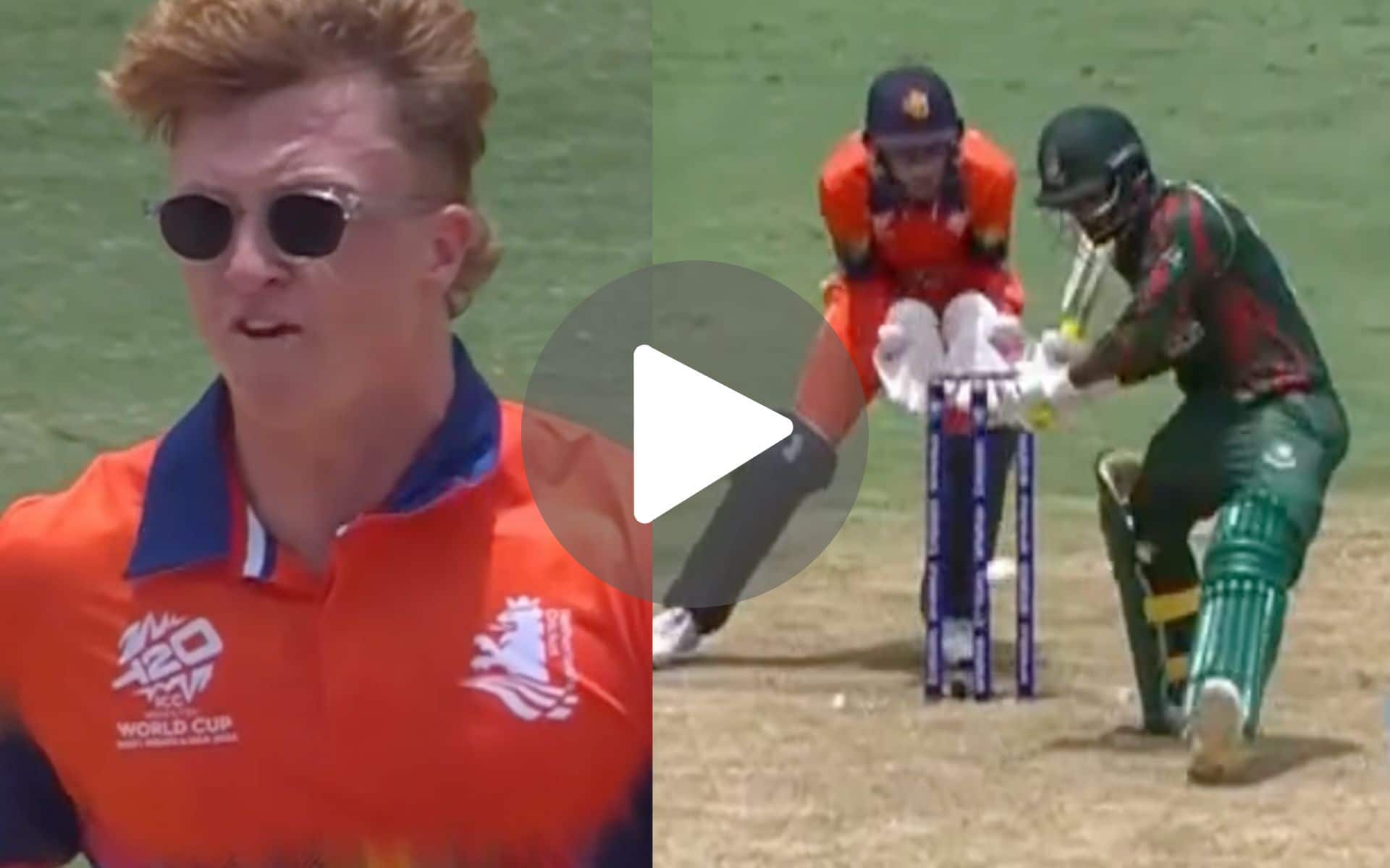 [Watch] Pringle's Stylish Sunglasses Steal The Show As He Cleans Up Hridoy With Deadly Arm Ball